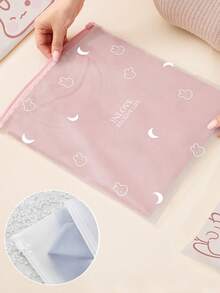 20/15/10 chiếc Túi đựng quần áo trẻ em trong suốt có thể nhìn thấy, Túi đựng quần áo hoạt hình có khóa kéo, Nhỏ gọn và di động để dễ dàng sắp xếp - Nhiều màu - Xem 3