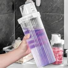 Laundry Detergent Sealed Canister With Measuring Cup, Controlled Dosage, Double Moisture-Proof, Transparent Thick Large Opening Laundry Powder Storage Jar - Multicolor - View 7