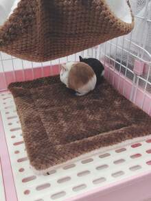 3pcs Sugar Glider Double-Layer Hammock, Ferret Hideaway Tunnel House, Pet Mat Combo Set, Suitable For Small Pets Like Sugar Glider, Hamster, Rabbit