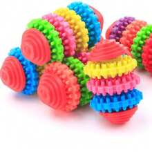 Pet Healthy Teeth Gums Chew Gear Toy Chew Training Tool Colorful Rubber Pet Dog Puppy Dental Teething Toy