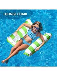 1 Piece Portable 4 In 1 Swimming Pool Hammock, PVC Water Sports Inflatable Hammock, Floating Bed Foldable Summer Floating Lounger For Pool, Beach And Other Water Activities - Overwater Hammock - View 8