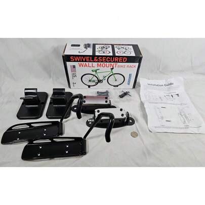 4x Bike Rack Wall Mount Vertical Bicycle Hook Indoor Outdoor Storage Rack Hanger