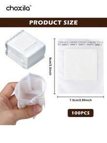 choxila 50/100/150个带挂耳设计的便携式咖啡滤纸袋，便携式一次性滴滤咖啡滤纸袋单份，倒入咖啡过滤器，兼容各种咖啡杯/餐具，适用于旅行、露营、家庭、办公室学校用品返校、沙特国庆节