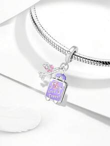 1 Peça Pingente de Perfume da Saia da Série Vida Ociosa da Moda em Prata Esterlina 925 Adequado para Mulheres, Pulseiras, Braceletes, Fabricação de Joias DIY e Combinação de Joias Diárias para Decoração de Meninas