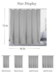 Cute Bow Shower Curtain, Multi-Size, Aesthetic Bowknot Shower Curtain For Bathroom, Modern Minimalist White Waterproof Fabric Shower Curtain Set With Hooks Bathroom Decor