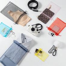 100 PIEZAS, 25 Colores, Todos los 7 Tamaños, Bolsas de Organza de Malla de Nailon Transparente de Alta Calidad con Cordón, Bolsa de Red, Bolsa de Regalo, Bolsa para Joyas, Bolsa de Malla, Bolsa para Jabón, Bolsa para Velas, Bolsa para Maquillaje, Bolsa de Embalaje para Manualidades y Artesanía, Adecuado para Pascua, Día de San Valentín, Halloween, Navidad, Boda, Fiesta y Vacaciones