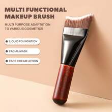 Mini Portable One-Word Brush, Fish Tail Crescent, Foundation Brush, Flat Head Arc, No Powder, Mask Brush, Light And No Brush Marks.