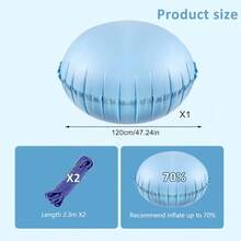 1pc Outdoor Swimming Pool Protective Inflatable Pillow, Suitable For Garden/Backyard Pools, Gardening Accessories/Tools, Effective Winter Pool Protection To Prevent Pool Cover Sinking, Cold-Resistant Pool Pillow, New Year/Birthday Gift