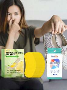 Odor Eliminating Shoe Deodorizer Pads, Plant-Based Fresh Scent, Absorb Sweat, Deodorize Sports Shoes - Multicolor - View 15