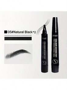 【双效眉笔】多齿刷头可精准勾勒每根眉毛，同时填充发际线，防水防晕染。逼真的毛发流动技术使妆效自然融合，即使是新手也能轻松上手。双头设计节省时间，妆效持久长达24小时。是派对的理想之选，助您打造完美妆容。