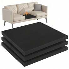 22 英寸 X 22 英寸沙发垫支撑，适用于下垂坐垫，40D 高密度泡沫沙发，沙发垫支撑，适用于下垂座椅，黑色 - 黑色 - 查看 13