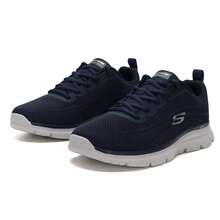 Skechers 男鞋低筒繫帶休閒鞋舒適簡約運動鞋日常戶外健步鞋通勤跑步鞋 8790345-NVY - 海軍藍色 - 查看 3