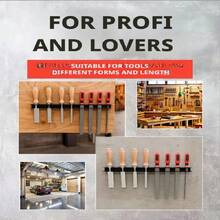 Organizador de herramientas montado en la pared, adecuado para taller, cobertizo, garaje, hogar, puede almacenar destornilladores u herramientas pequeñas