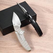 The EDC Knife For Outdoor Camping Uses A D2 Steel Blade, An Ergonomic Handle, Flexible Deformation, And Comes With A Scabbard. It Is An Essential Survival Tool For Hiking, Exploration, Rescue, And Camping, And Is Suitable As A Gift For Father's Day, Birthdays, And Christmas. - Khaki - View 8
