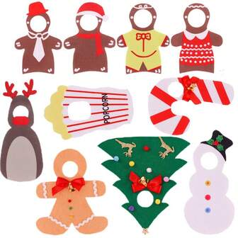 Fits 10-12 Inch Doll Clothes, Christmas Elf Doll Outfit, Bookshelf Doll Dress (Doll Not Included)