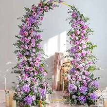 3 Pack Metal Arch Backdrop Stand(7.2FT/6.6FT/6FT), Decorative Balloon Arch Stand, Easy Assembly Gold Wedding Arch, Stable Backdrop Arch Stand For Wedding Ceremony, Birthday Party, Baby Shower - Vàng - Xem 9