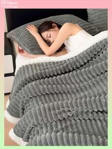 1 Stück super weiche & flauschige Decke, in mehreren Farben erhältlich, minimalistisch & modisch für Zuhause, geeignet für Schlafzimmer, Jungen/Mädchen Studentenwohnheim, Sofa Nickerchen, Wintersaison, multifunktionale Decke & Büro Nickerchen Decke, perfektes Valentinstags Geschenk, maschinenwaschbar