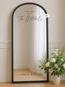 Personalized Wedding Mirror Decal Custom Text Vinyl Decal For Wedding And Event Sign Welcome Sign Sticker Bridal Shower Event Display Decal