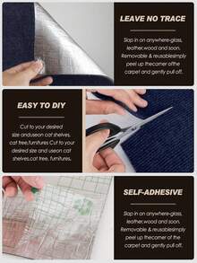 Tappetino adesivo per graffiare per gatti | Protezione per mobili ritagliabile per pareti, tappeti, divani e poltrone | Sostituto anti-graffio, alternativa alla scala per gatti e regalo per proprietari di gatti (Texture tappeto)