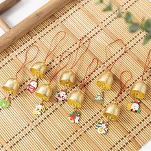 20 piezas Campanas de viento de Navidad, adornos de campanas de viento, decoraciones navideñas, coronas, regalos, timbres decorativos, pequeños regalos creativos, recuerdos de fiesta, decoración del hogar, decoración de habitación de invierno