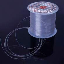 0.2-0.6毫米串珠线/白色无弹力串珠线/串珠包缝纫线/DIY饰品配件透明线/尼龙水晶鱼线/无弹力鱼线 - 白色 - 查看 5