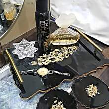 1 件不对称边缘托盘模具 DIY 水晶环氧树脂模具，不对称盘子模具，适用于不对称形状托盘、珠宝盘、杯垫 - 适合初学者、家人和朋友的实用 DIY 模具套装 - 1pc DIY水晶滴膠不規則托盤模具 - 查看 5