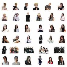 70张ATE EZ/ALLDAYPROJECT、ADP、贴纸，适用于装饰手机壳、电脑、书桌、笔记本、杯子等，送给朋友的精美小礼物 - 彩色 - 查看 6