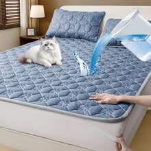 Waterproof Mattress Pad - 1 Pc Soft&Breathable King-Size Mattress Pad, Removable Waterproof Mattress, Comfortable Bedding - Protective Cover, Hotel Quality, Strap Design - Blue - View 14