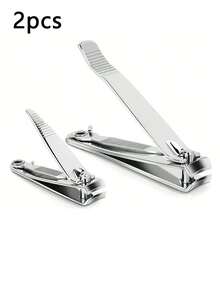 4 件套指甲钳套装：防溅指甲钳，高品质不锈钢指甲钳和脚趾甲钳，耐用刀片，适合每个人的指甲护理工具，卧室、浴室、指甲清洁和修剪 - 彩色 - 查看 9