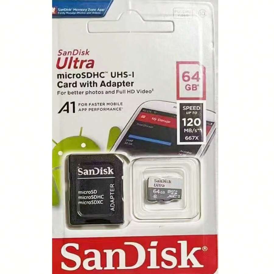Sandisk Micro Memory Card 16GB 32GB 64GB 128GB 256G 512G Class10-Promotion - 64G - Xem 1
