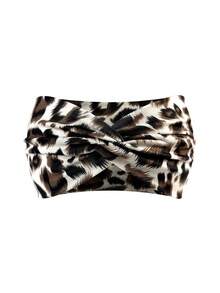 1/4pcs Bohemian Style Women Sexy Leopard Print Criss-Cross Headband - Made Of High Elastic, Moisture-Wicking Premium Fabric With Fashionable Sexy Leopard Print Pattern - Suitable For Outings, Daily Wear And Home Accessories Women Scarf Fall Hair Band Winter Hair Accessories For Women For Vacation Outfits Woman