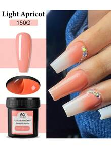 5.29盎司法式亚克力凝胶，UV/LED裸粉色，完美适用于法式美甲，硬凝胶配方，持久耐用，富含滋养成分，美甲配件