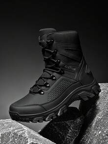 Men's Versatile Outdoor Lace-Up Tactical Military Boots, Fashion & Sporty