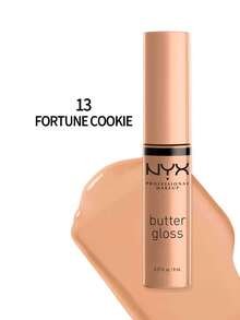 NYX 黄油唇彩 13 Fortune Cookie 0.27 盎司/8 毫升 彩妆唇彩 唇彩 淡裸色 光滑质地 不粘腻光泽 轻盈自然的效果 非常适合精致妆容 女朋友 妻子 母亲 朋友 生日 毕业派对 旅行 露营 户外 学校 校园旅行 节日 周年纪念 秋季 秋季 万圣节 秋季妆容 - 13 Fortune Cookie - 查看 2