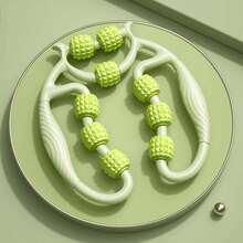 1 件九轮环腿部按摩器滚动夹腿缓解肌肉疏通经络揉捏放松滚轮轴、学校、返校、旅行、旅行必需品、家庭必需品、水疗、按摩工具、按摩、按摩器、水疗 - 彩色 - 查看 8