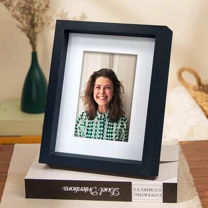 1 件北欧风格黑色画廊相框，尺寸有 4x6 英寸、5x7 英寸、6x8 英寸、8x10 英寸、A4、10x12 英寸、11x14 英寸，带或不带垫子，适合展示婚礼、家庭照片，非常适合卧室墙壁装饰、办公桌展示、照片墙布置（不含照片）