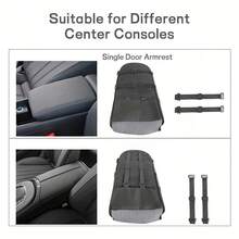 浅灰色/深灰色宠物车扶手、中央控制台、猫狗车床、汽车座椅垫、狗床