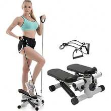 Mini Steppers For Exercise Workout Machine | Home Cardio Mini Stepper Machine UK - Black and White - View 8