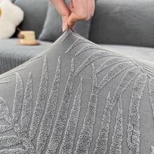 1pc Elastic Spill-Resistant Sofa Seat Cushion Cover, Anti-Slip Sofa Slipcover, Suitable For L-Shaped Sofa And 1/2/3/4 Seat Sofa, White - White - View 7
