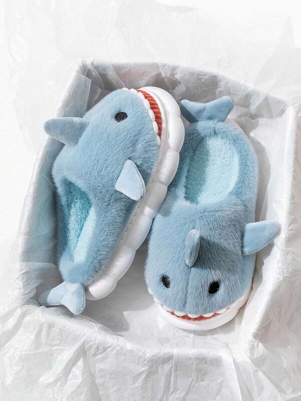 Teenager Hausschuhe, lässige Mode Schaumstoff Hausschuhe, weich & bequem neue Hai Design Slip-On Hausschuhe für Jugendliche, Herbst/Winter