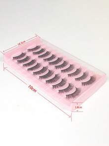 10 Pairs Fluffy Full Strip Faux Mink Lashes Black Color 10Pairs Tray Cheap Price Strip Eyelashes Strip Lashes, Lashes, Eyelashes, Fake Lashes
