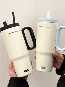 Cốc giữ nhiệt lớn 720ml, dung tích lớn, cốc cà phê ô tô, bình giữ nhiệt bằng thép không gỉ, bình chân không có ống hút, bình nước bằng thép không gỉ màu hồng. Bộ đồ uống chất lượng cao này giúp giữ đồ uống của bạn ở nhiệt độ hoàn hảo. Cốc du lịch tiện lợi, cốc cà phê đá, cắm trại ngoài trời, đi bộ đường dài, tự lái, những vật dụng cần thiết khi trở lại trường học, những vật dụng cần thiết cho văn phòng, những vật dụng cần thiết cho ký túc xá, những vật dụng cần thiết cho gia đình, dành cho cả nam và nữ. - Nhiều màu - Xem 10