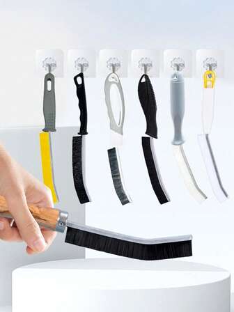 多用途刷，细长刷，专为缝隙设计，细长窄刷，缝隙清洁刷，浴缸清洁刷，水龙头缝隙刷，排水孔刷，能够清洁各种难以触及的区域。适用于厨房水槽、水龙头、浴室、浴缸、凹槽、死角和小缝隙的清洁。