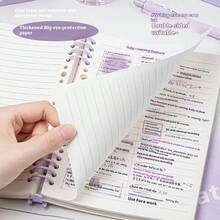 1 pieza Cuaderno de tapa blanda transparente tamaño A5, 60 hojas/120 páginas por libro, esencial para volver a la escuela, páginas desprendibles, encuadernación espiral desmontable, diseño resistente al agua - Ideal para suministros de oficina diarios y estilo minimalista, gran regalo para amantes de la música