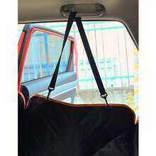 1pc 600D Oxford Waterproof Anti-Dirty Wear-Resistant Car Pet Rear Seat Cover Hammock 2-In-1 Pet Traveling Accessory