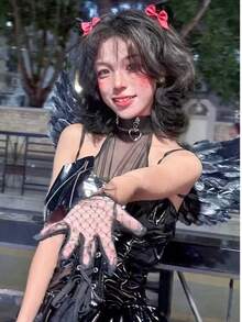 1pc Colorful Feather Angel Wings, Personalized Costume Prop For Adults, Suitable For Festivals, Performances, Cosplay,Halloween