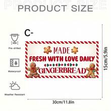 1 PIEZA Cartel de madera colgante de Feliz Navidad - Tablero de madera estilo rústico con decoración festiva - Encanto universal de porche invernal para fiesta de bienvenida, decoración de fiesta y decoración navideña exterior