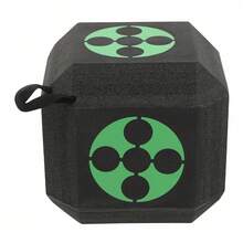 Cubic Archery Training Target, Target For Hunting Shooting Indoor Outdoor, Arrow Shooting Target For Use At Archery Ranges, Outdoor Events, And Home Practice, 23*23*23cm - Black+Green - View 10