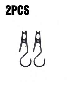 2/4/6-Pack Outdoor Tent Mini Clip, Press-Type Non-Slip Fixing Clamp With Windproof Rope, Awning Alligator Clips, Light Hooks, Portable Multi-Functional Tent Awning Anti-Slip Clips, Skylight Anti-Slip Clips, Suitable For Camping, Hiking, Adventure And Other Activities, Used For Food Bags, Camping Lanterns And So On Camping Stuff - Multicolor - View 13