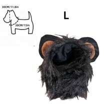 New Cute Funny Pets Clothes Cap Cute Cat Wig Lion Mane Costume Cosplay Kitten Dog Hat With Ears Fancy Party Supplies